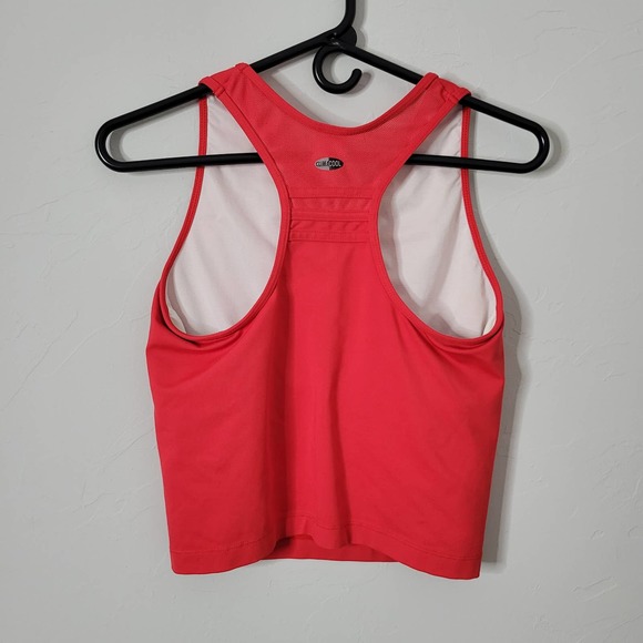 Adidas ClimaCool Racerback Workout Tank in Red Size Large - Picture 3 of 8